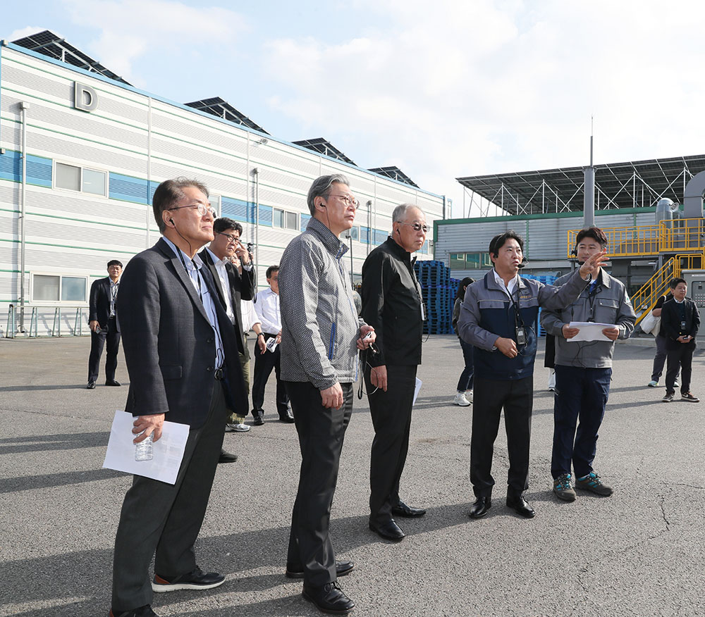 류진 회장 경영자문 우수기업 ㈜청우코아 방문